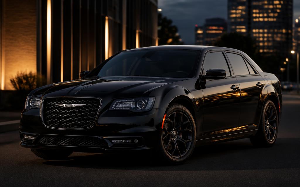 Black Chrysler 300 for luxury transportation